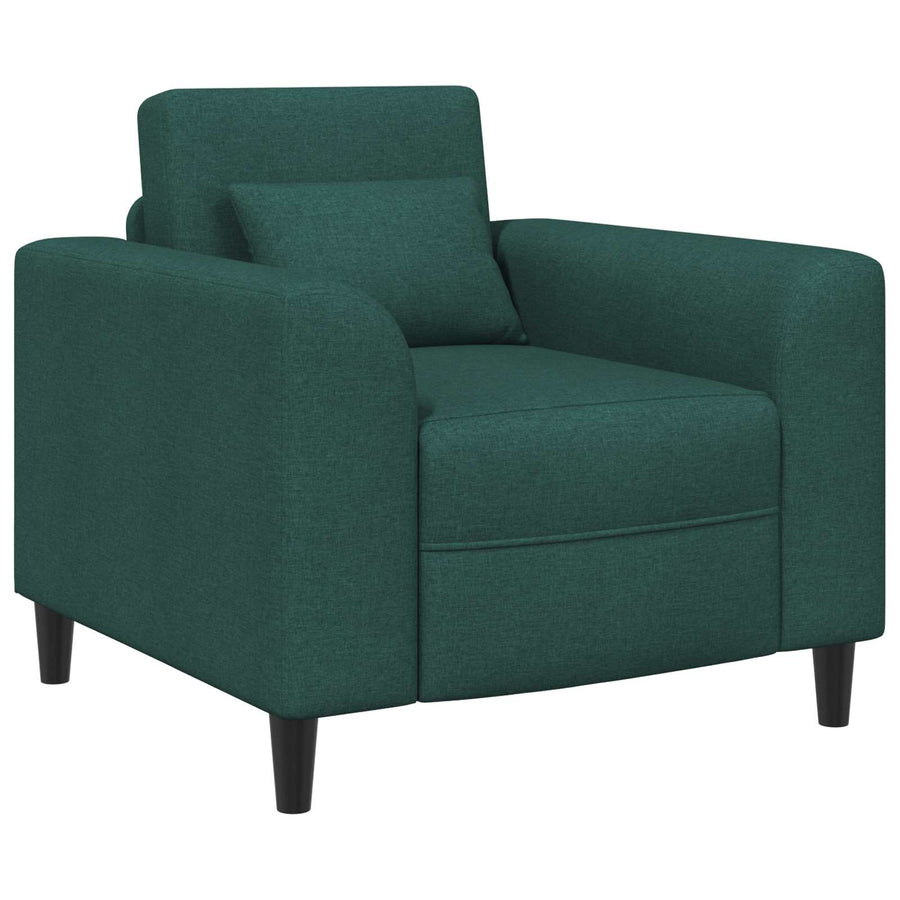 Fauteuil Donkergroen Stof
