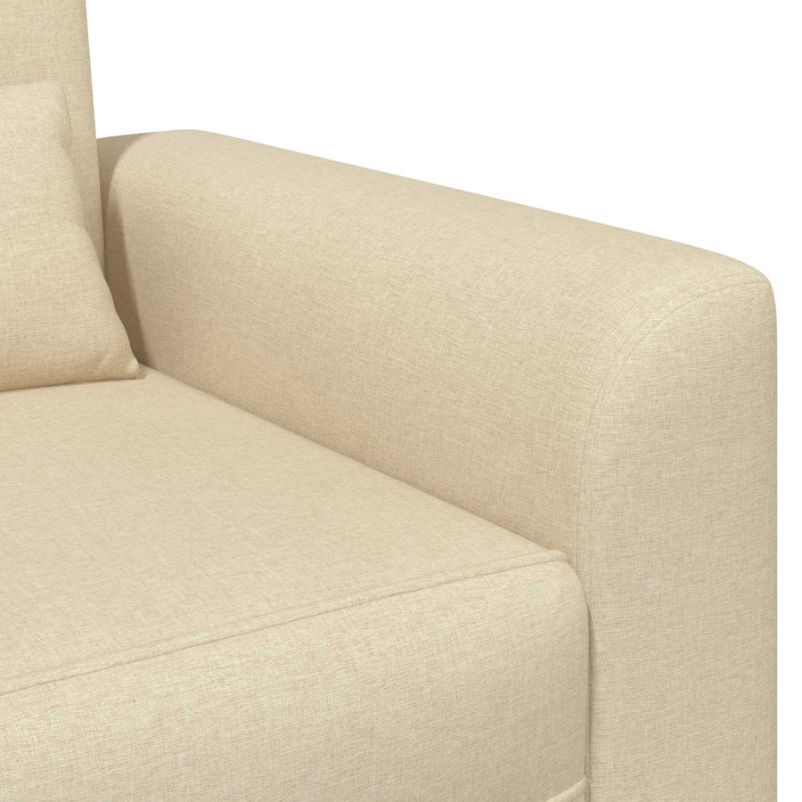Fauteuil Crèmekleurig Stof