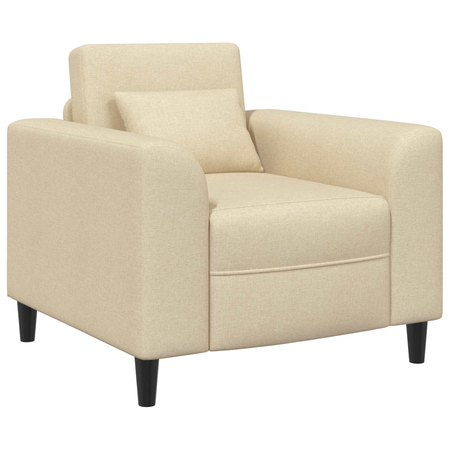 Fauteuil Crèmekleurig Stof