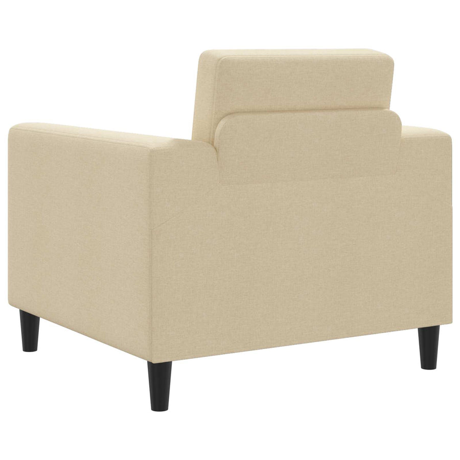 Fauteuil Crèmekleurig Stof