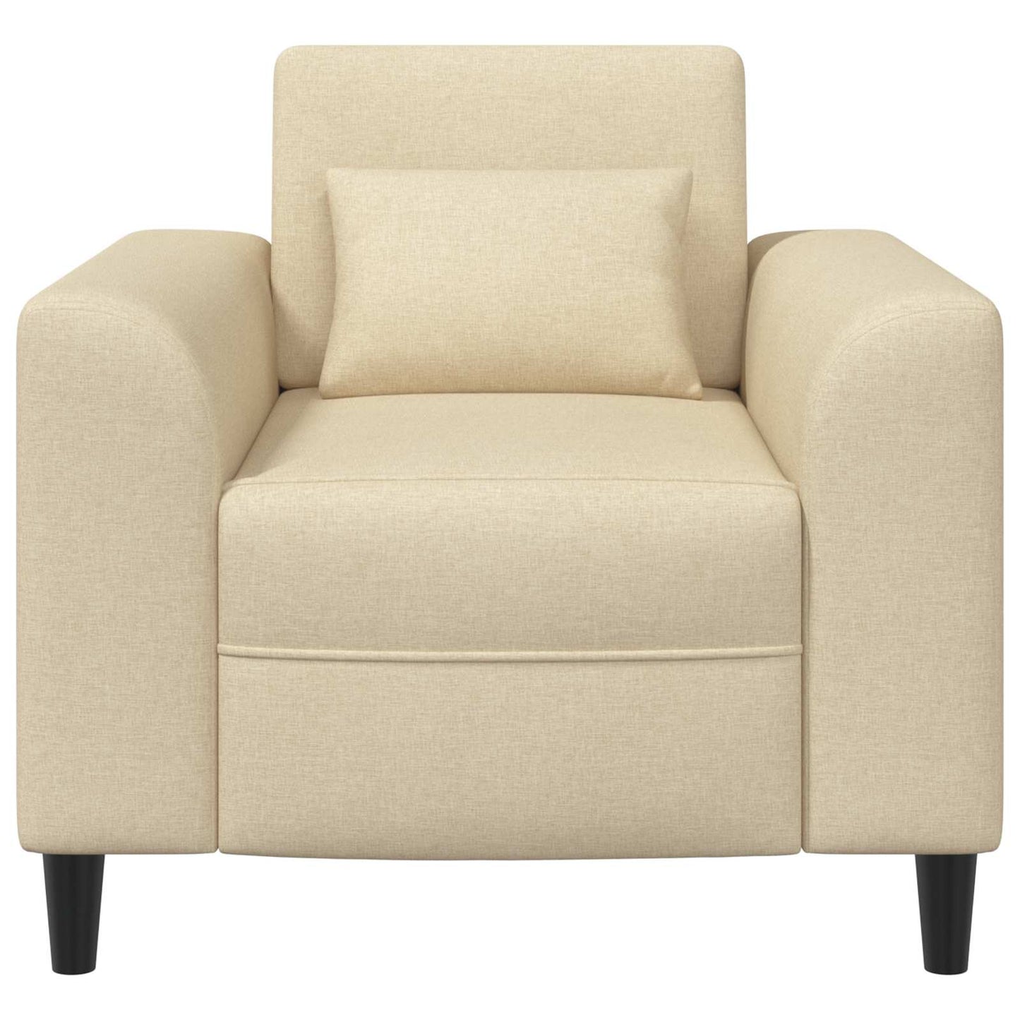 Fauteuil Crèmekleurig Stof