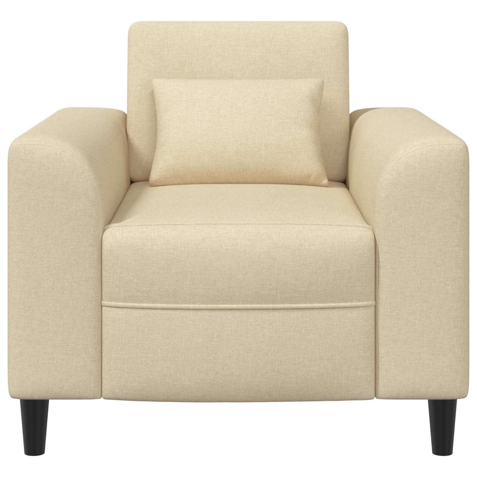 Fauteuil Crèmekleurig Stof