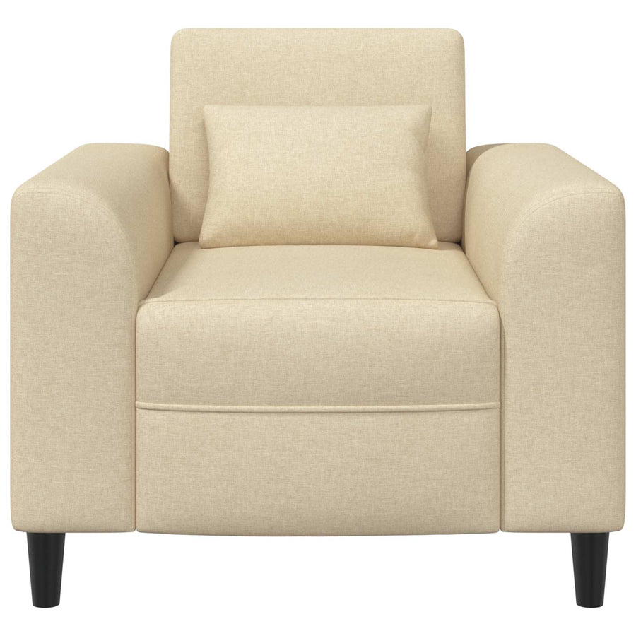 Fauteuil Crèmekleurig Stof