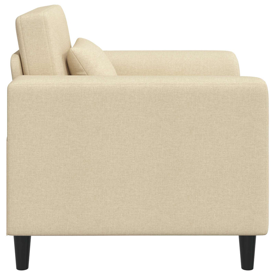 Fauteuil Crèmekleurig Stof