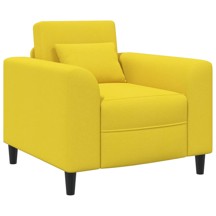 Fauteuil Lichtgeel Stof