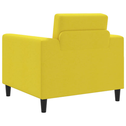 Fauteuil Lichtgeel Stof