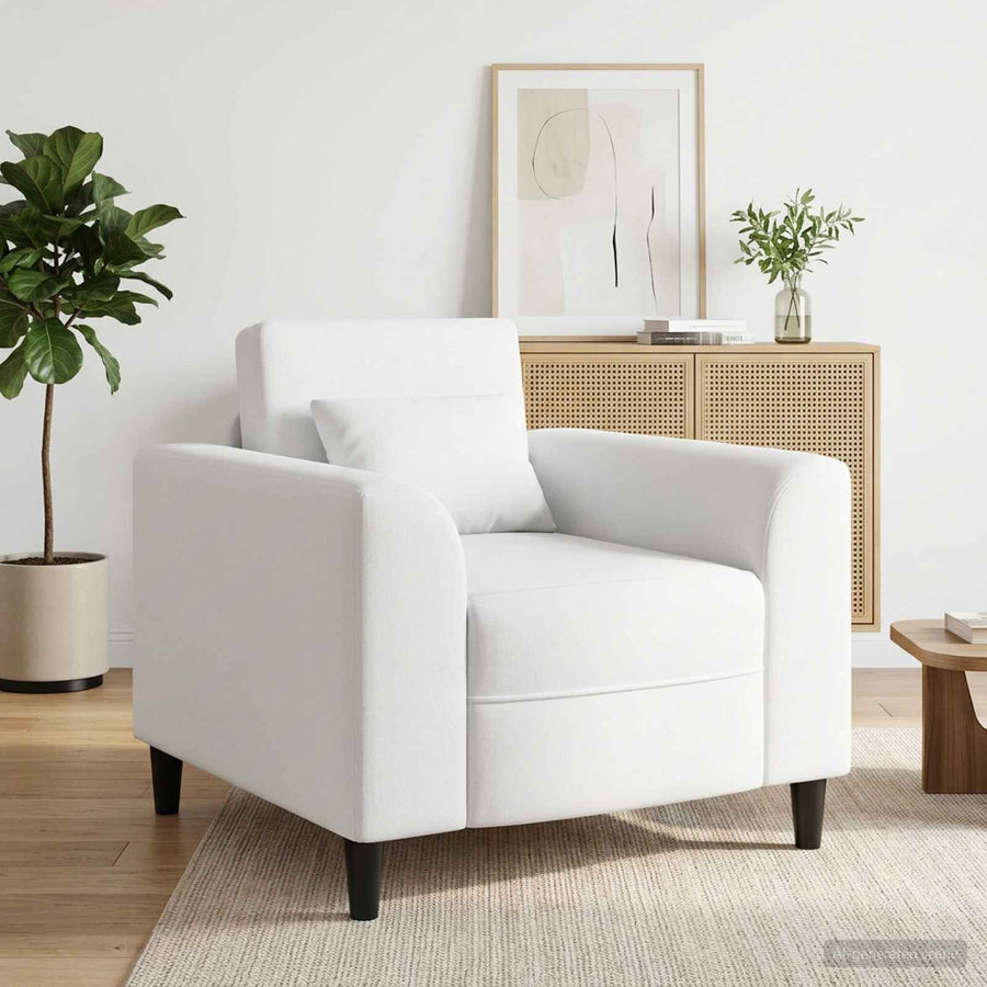 Fauteuil Wit Stof