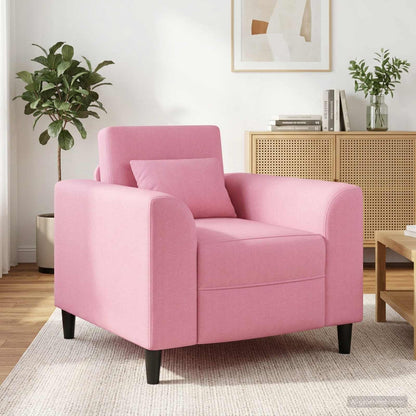 Fauteuil Roze Stof