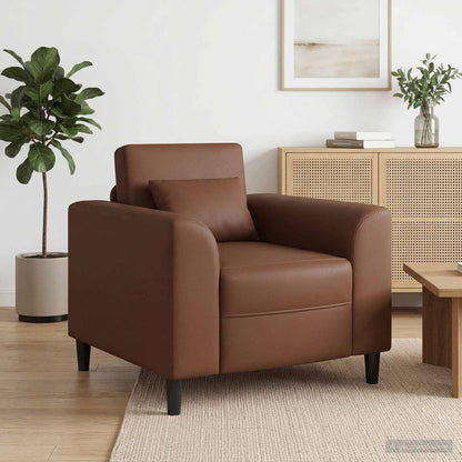 Fauteuil Bruin Kunstleer