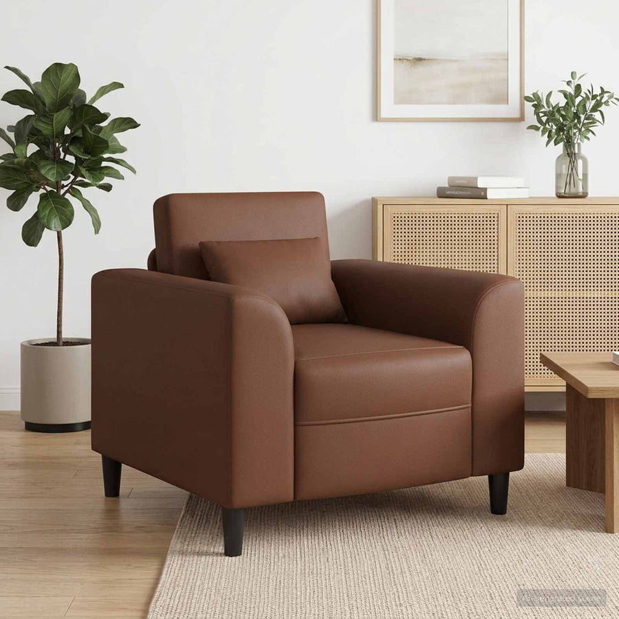 Fauteuil Bruin Kunstleer