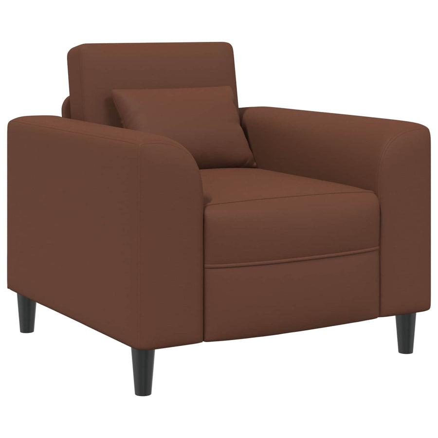 Fauteuil Bruin Kunstleer