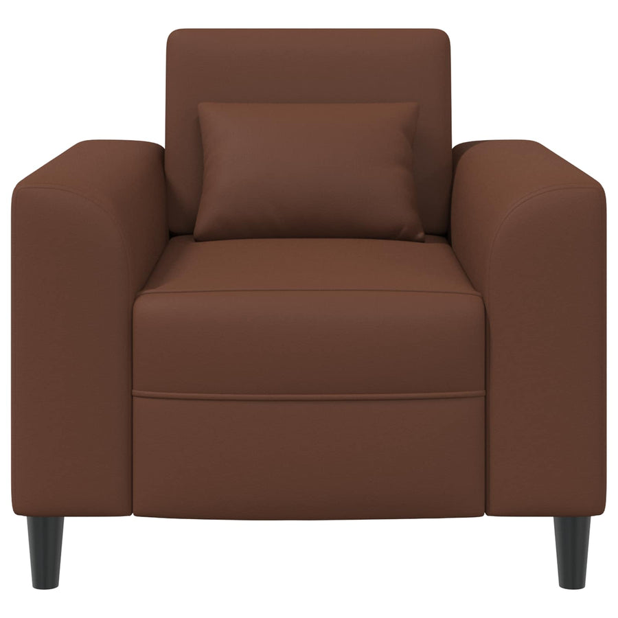 Fauteuil Bruin Kunstleer