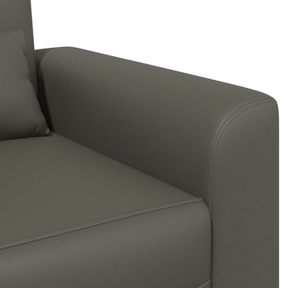 Fauteuil Grijs Kunstleer