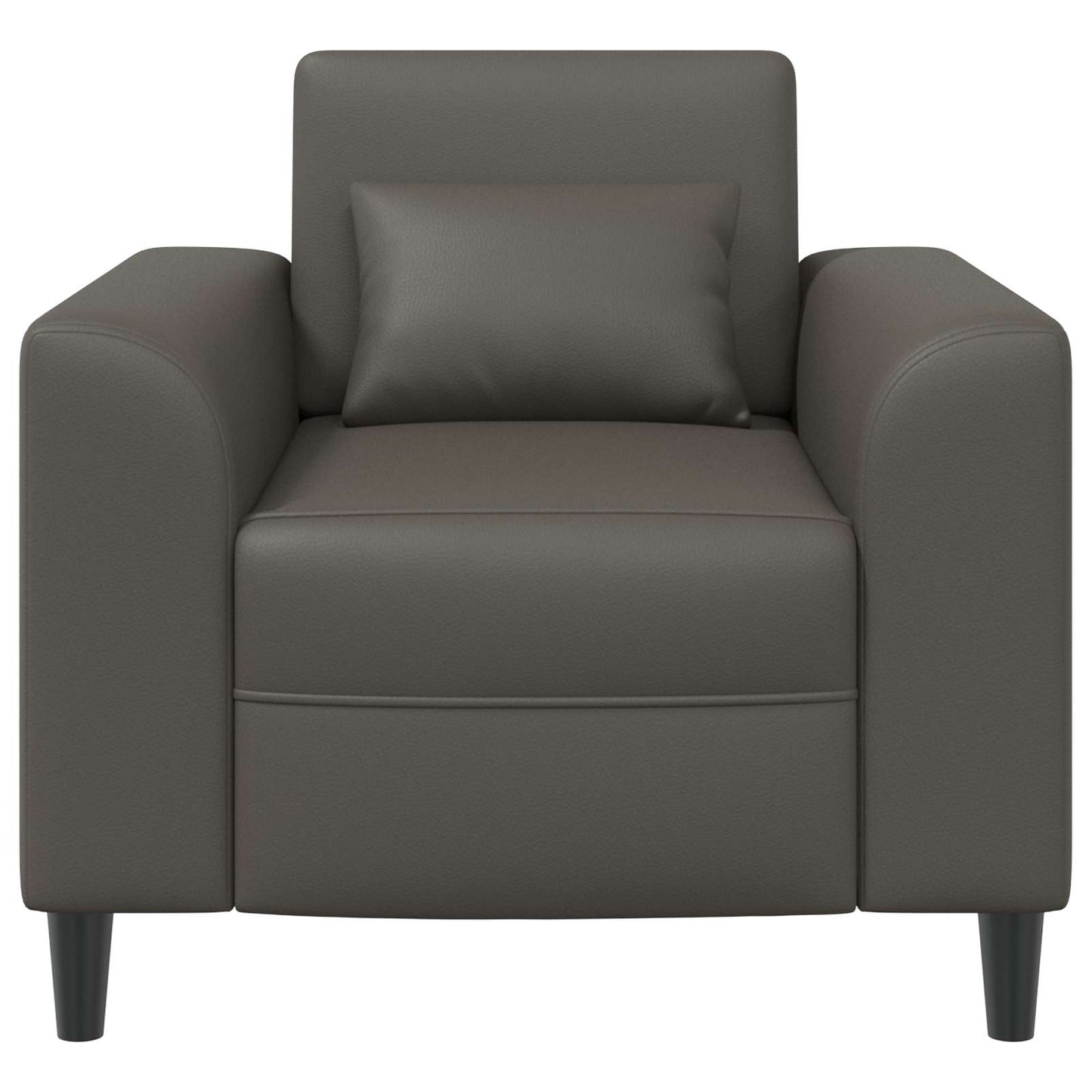 Fauteuil Grijs Kunstleer