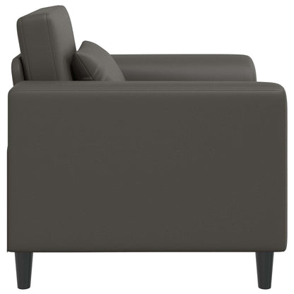 Fauteuil Grijs Kunstleer