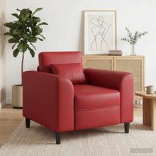 Fauteuil Wijnrood Kunstleer