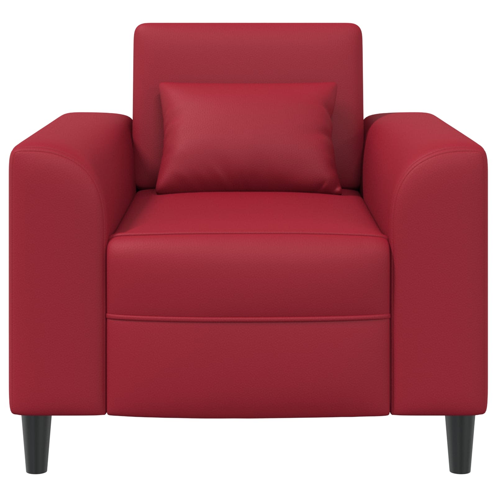 Fauteuil Wijnrood Kunstleer