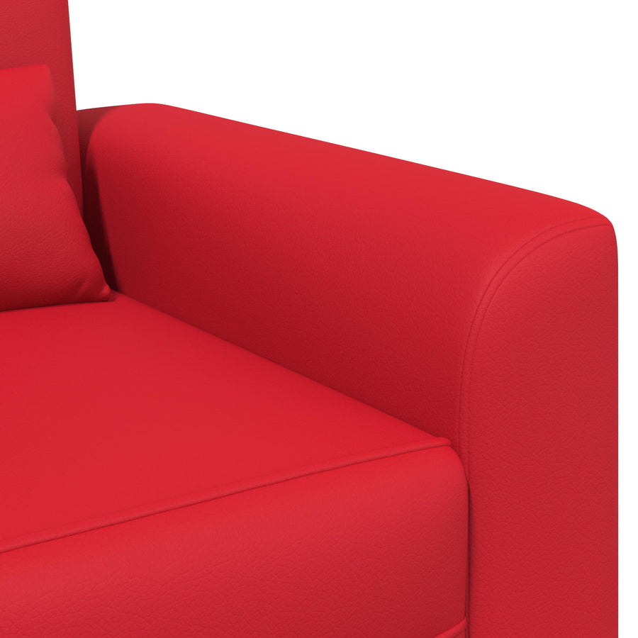 Fauteuil Rood Kunstleer