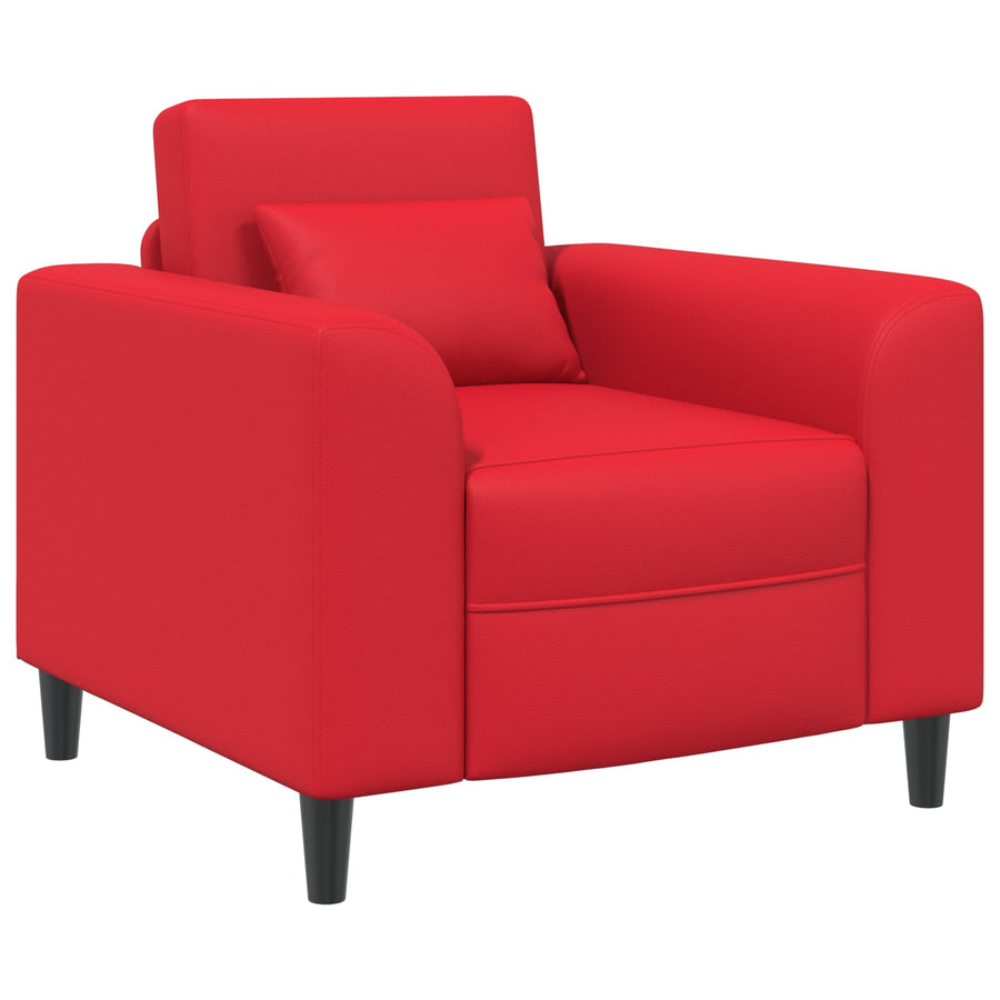 Fauteuil Rood Kunstleer