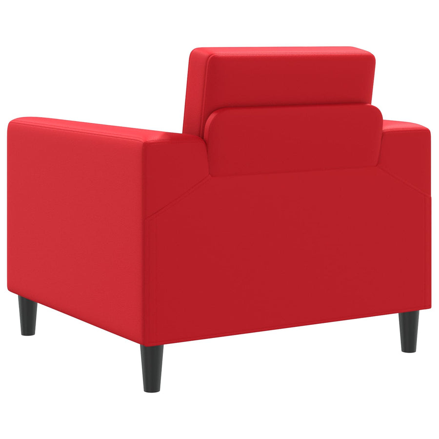 Fauteuil Rood Kunstleer