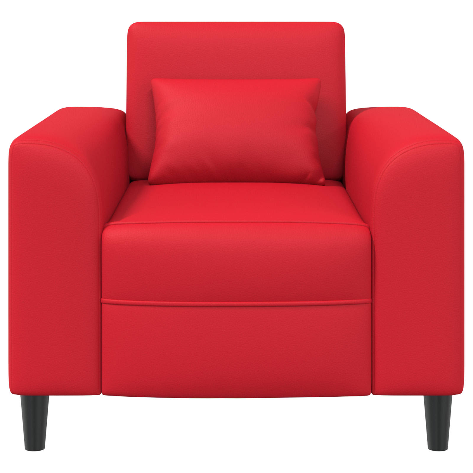 Fauteuil Rood Kunstleer