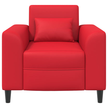 Fauteuil Rood Kunstleer