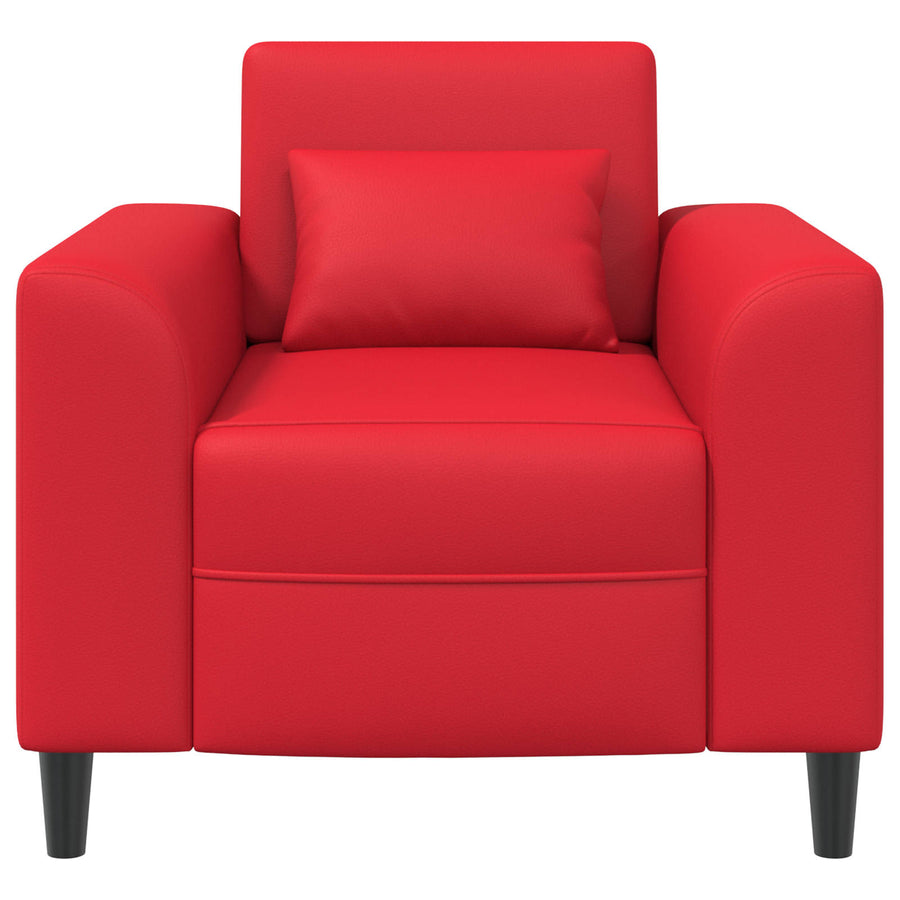 Fauteuil Rood Kunstleer