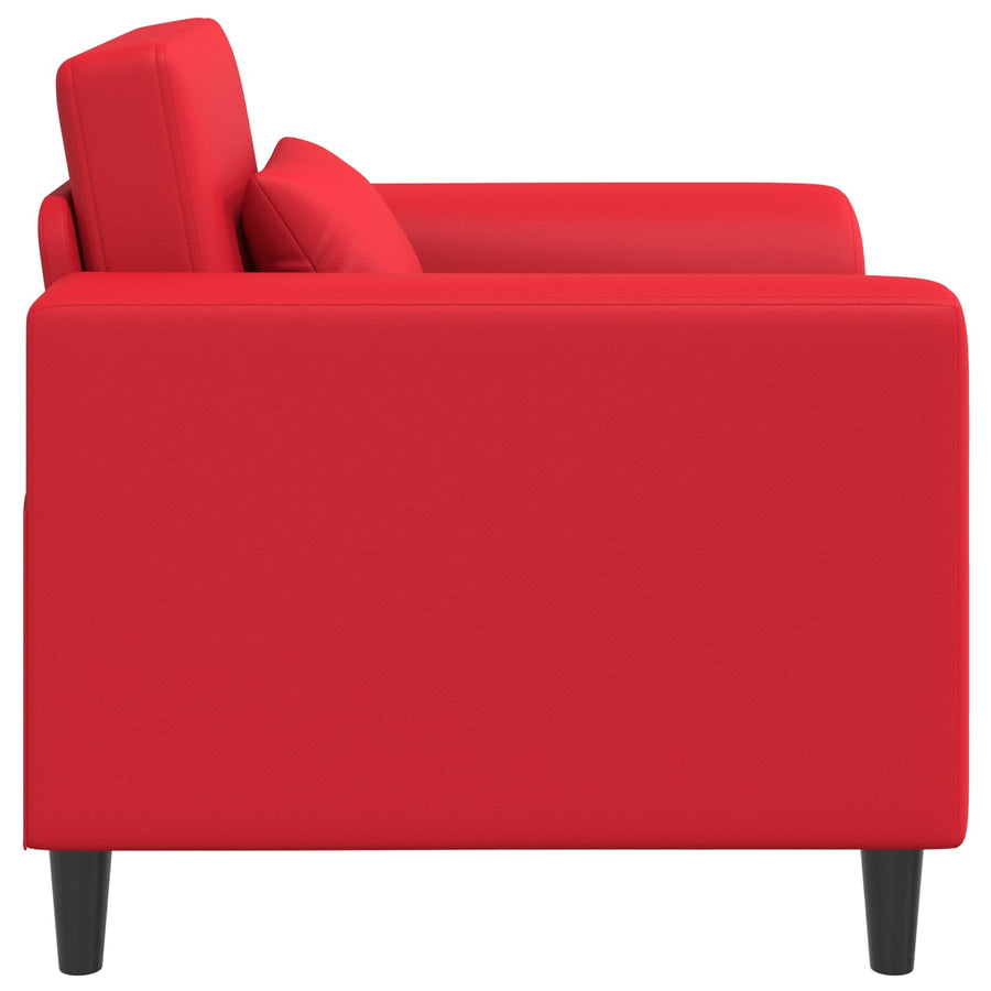 Fauteuil Rood Kunstleer