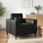 Fauteuil Zwart Kunstleer