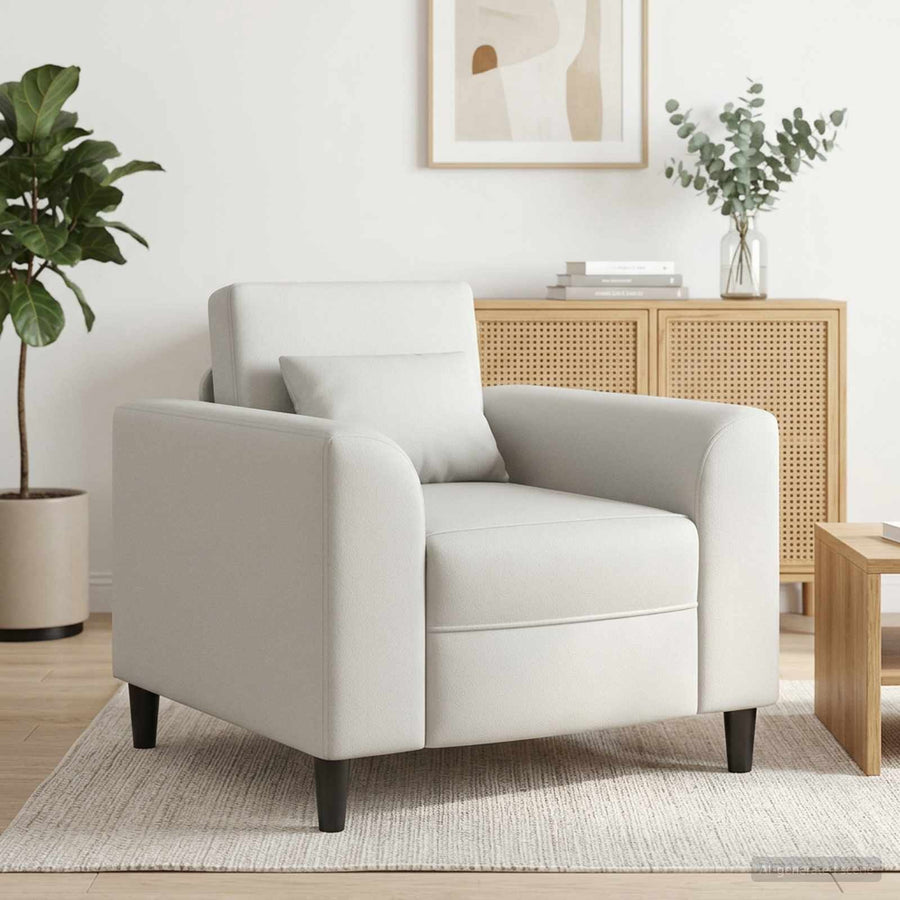 Fauteuil Wit Kunstleer
