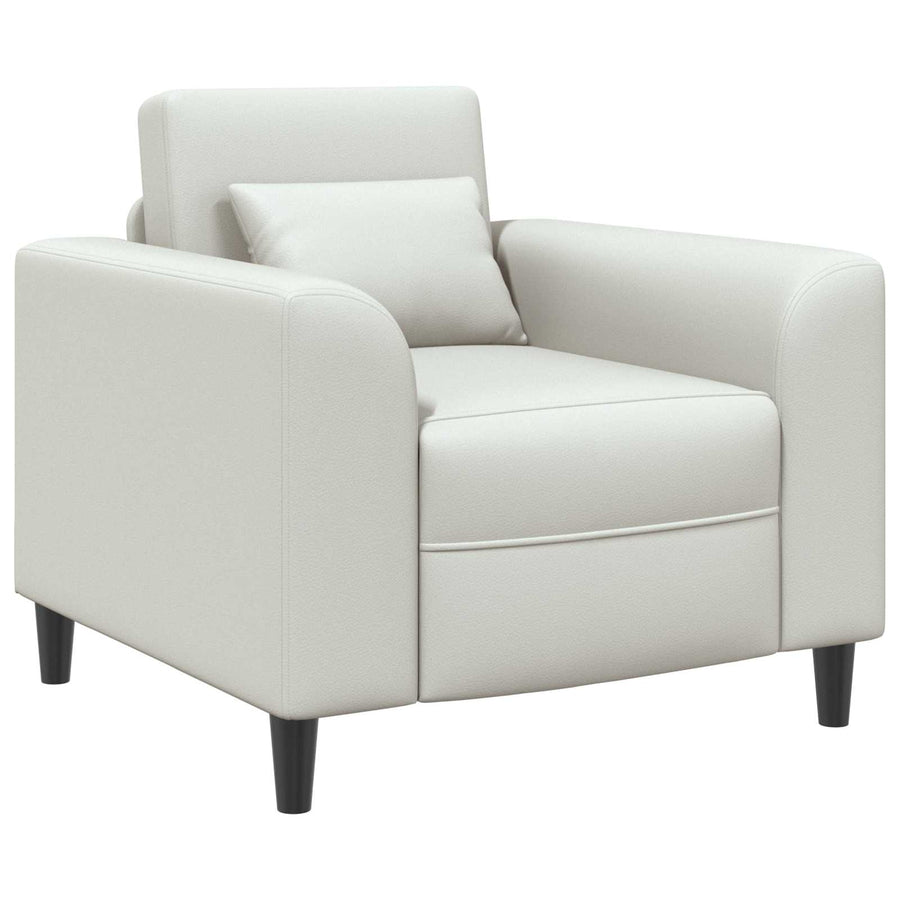 Fauteuil Wit Kunstleer