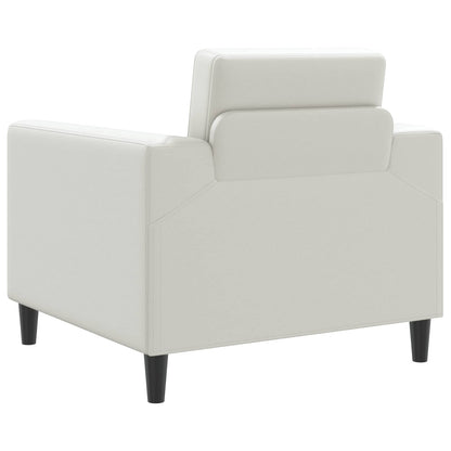 Fauteuil Wit Kunstleer