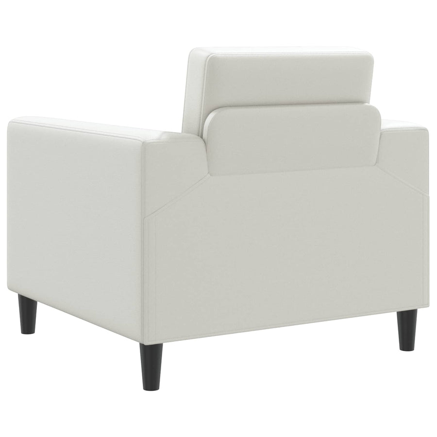 Fauteuil Wit Kunstleer
