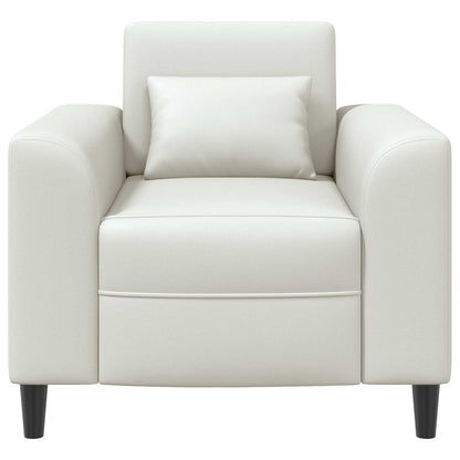 Fauteuil Wit Kunstleer