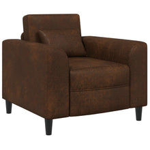 Fauteuil Bruin Nep Suede Leer
