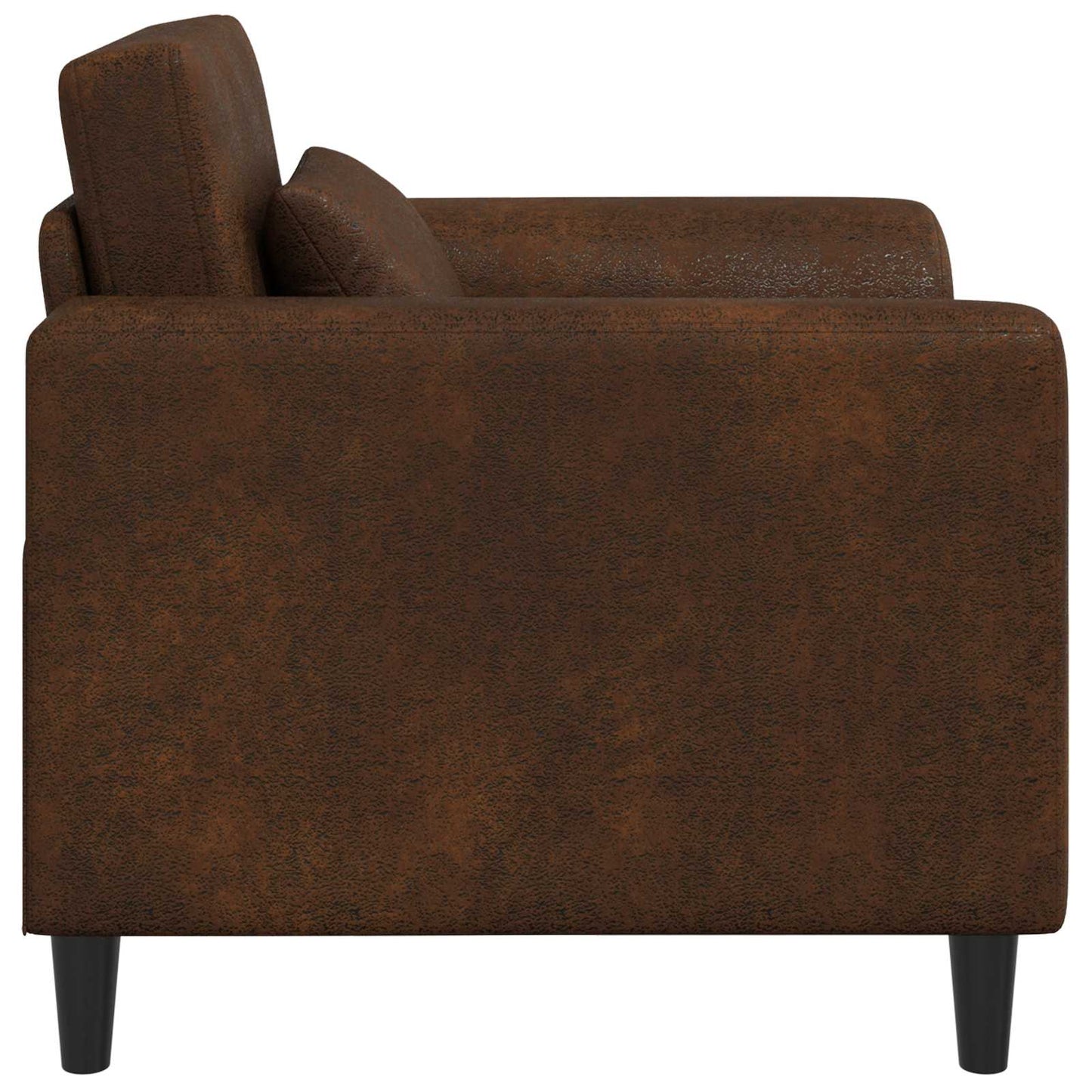 Fauteuil Bruin Nep Suede Leer