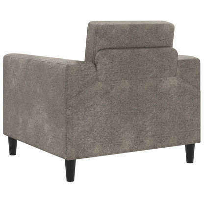 Fauteuil Lichtgrijs Nep Suede Leer