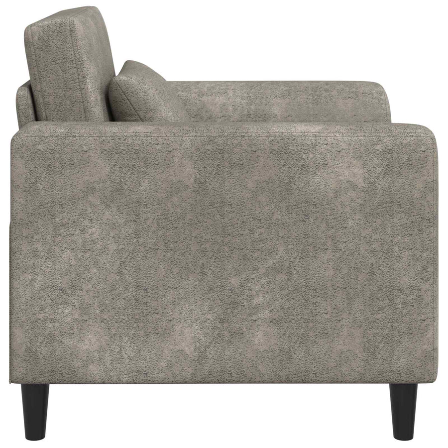 Fauteuil Lichtgrijs Nep Suede Leer