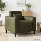 Fauteuil Legergroen Nep Suede Leer Leger groen