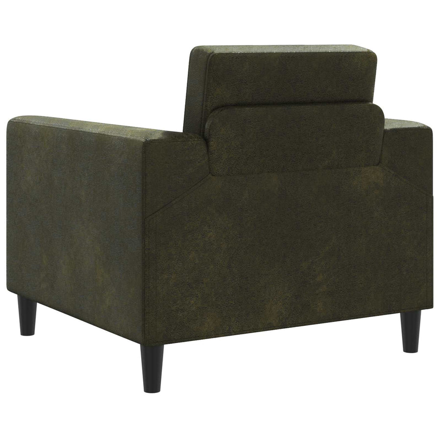 Fauteuil Legergroen Nep Suede Leer Leger groen