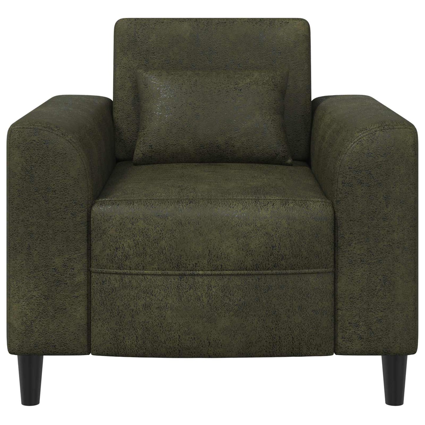Fauteuil Legergroen Nep Suede Leer Leger groen