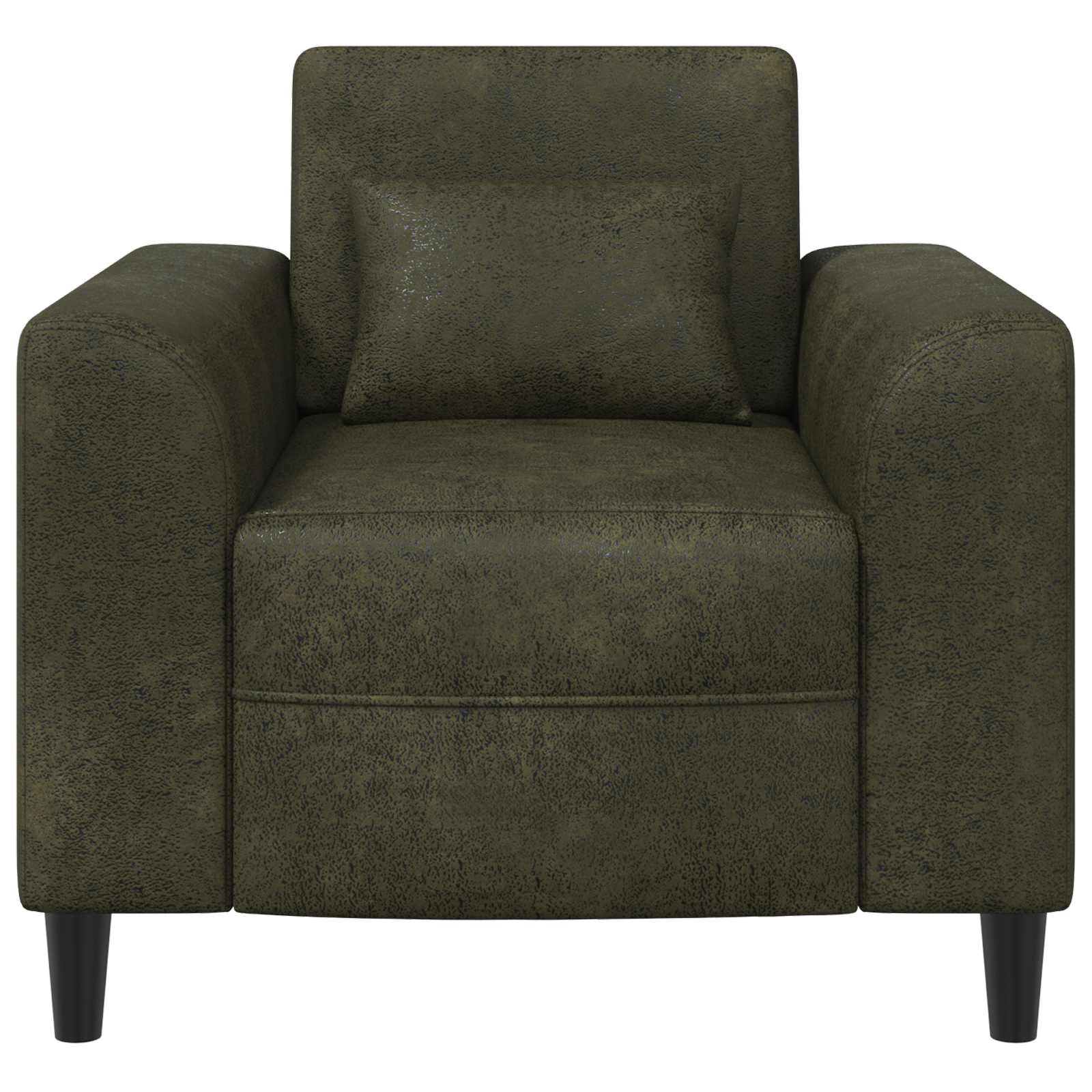 Fauteuil Legergroen Nep Suede Leer Leger groen