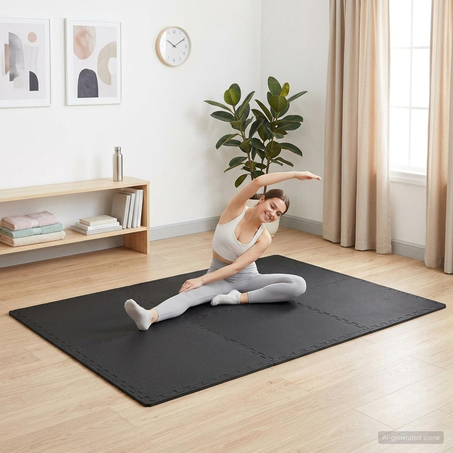 Vloermatten 40 st Zwart 14,4 m² EVA Schuim