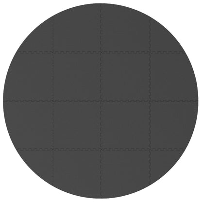 Zwembad Grondmat 16 st Ø 235 cm Rond EVA Schuim Zwart
