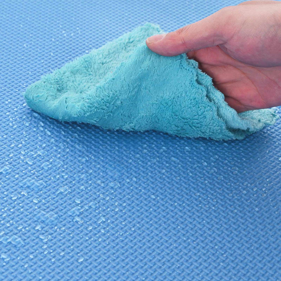 Zwembad Grondmat 16 st Ø 235 cm Rond EVA Schuim Blauw