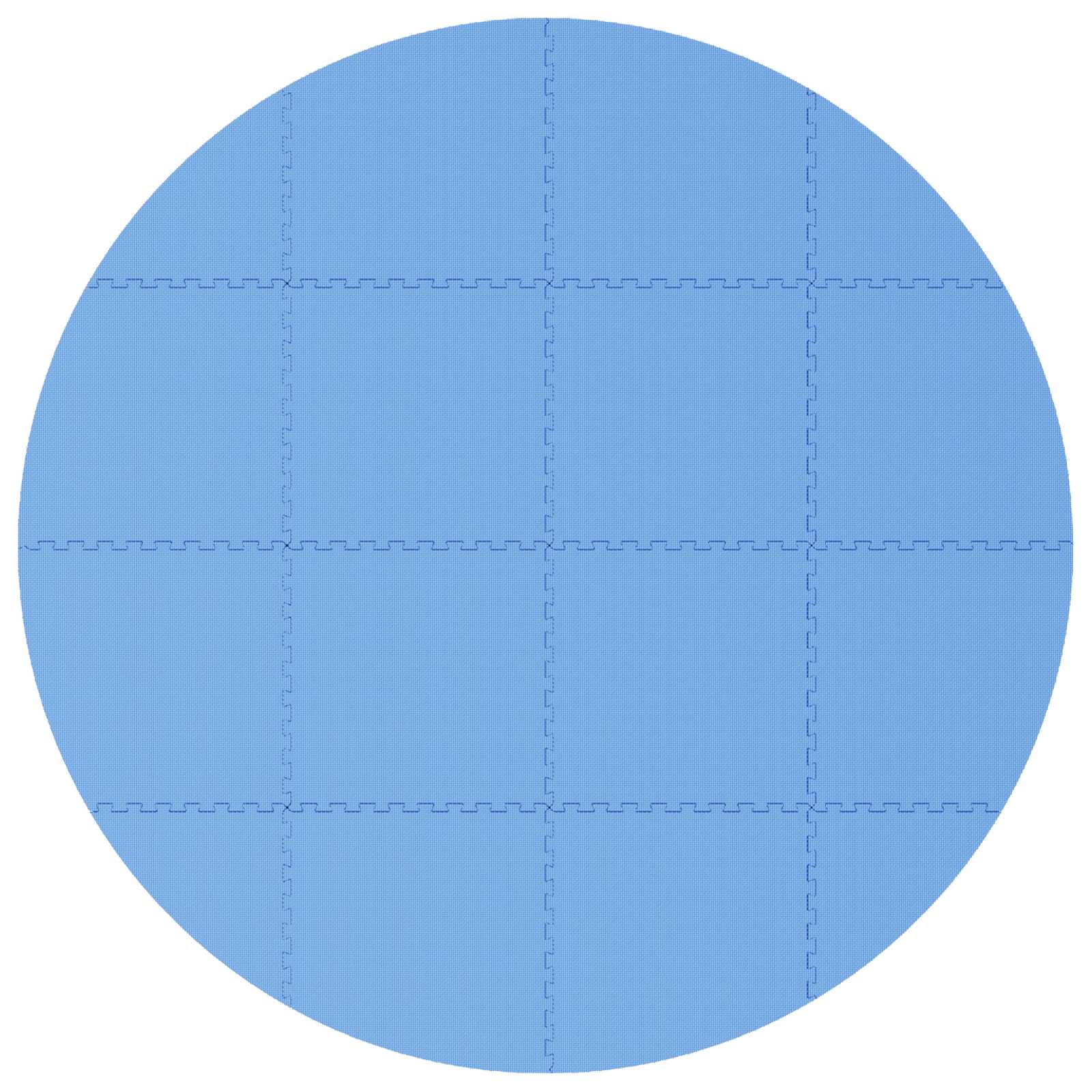 Zwembad Grondmat 16 st Ø 235 cm Rond EVA Schuim Blauw