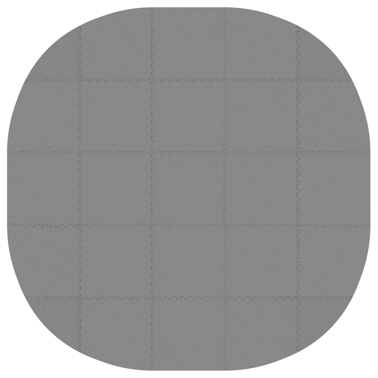 Zwembad Grondmat 25 st Ø 292 cm Rond EVA Schuim Grijs
