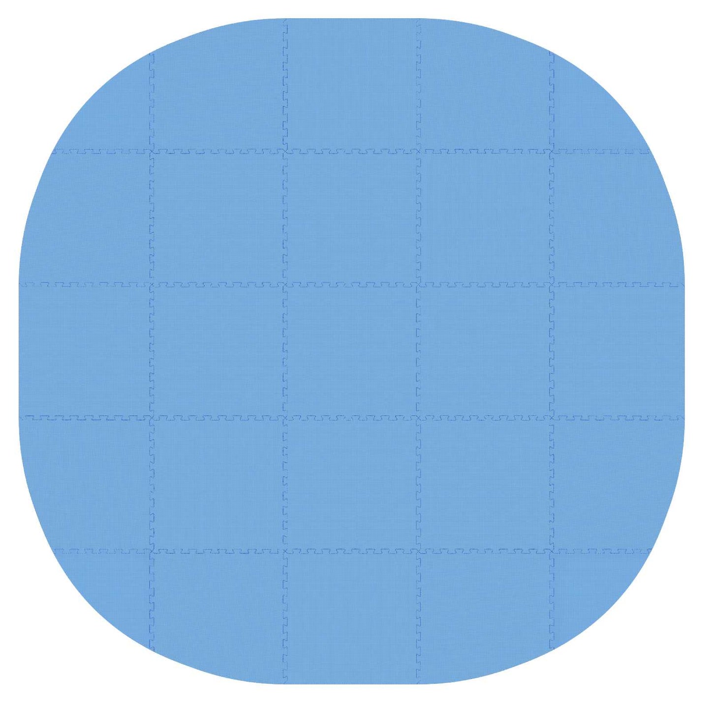 Zwembad Grondmat 25 st Ø 292 cm Rond EVA Schuim Blauw