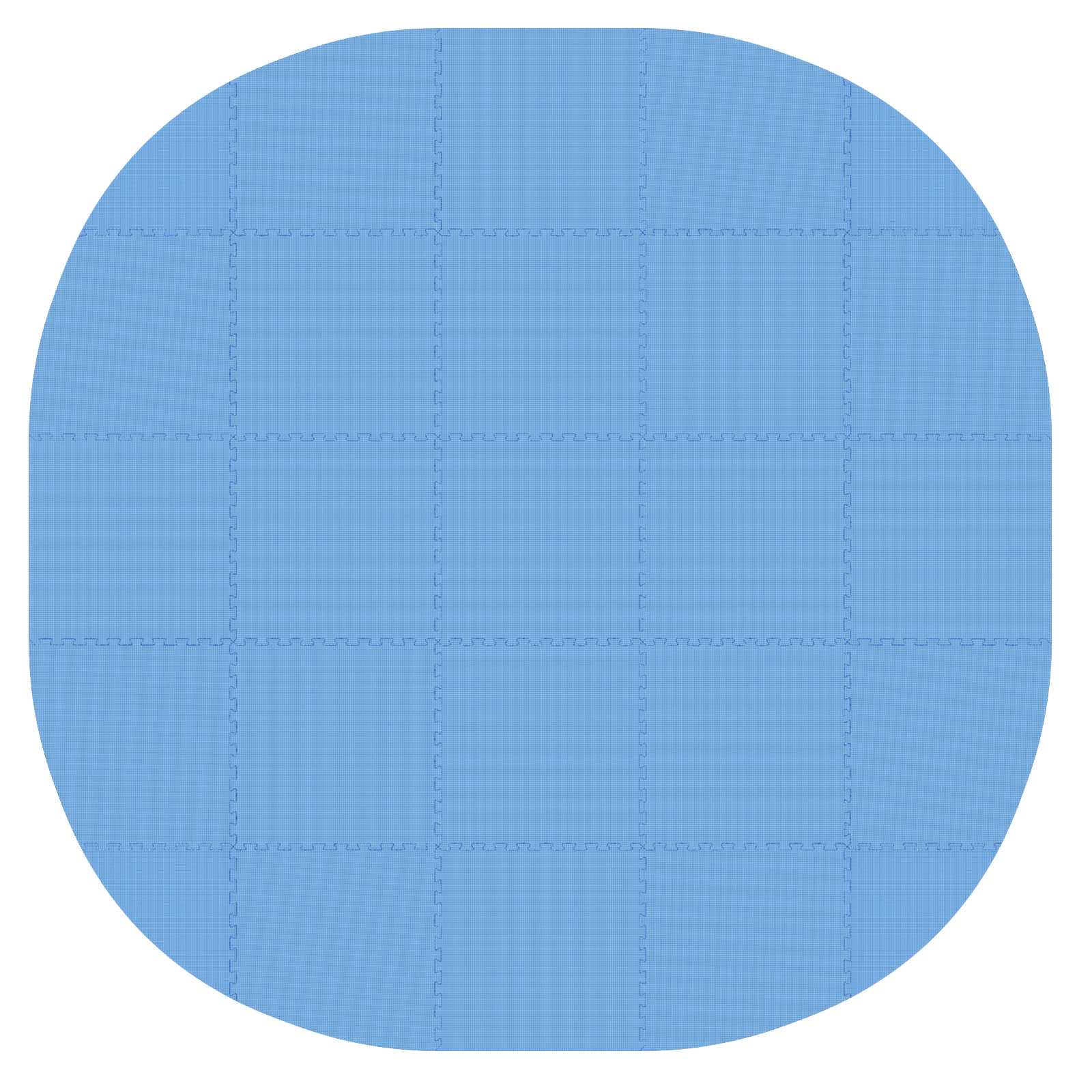 Zwembad Grondmat 25 st Ø 292 cm Rond EVA Schuim Blauw