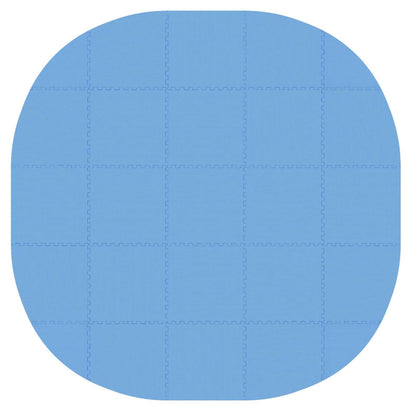 Zwembad Grondmat 25 st Ø 292 cm Rond EVA Schuim Blauw